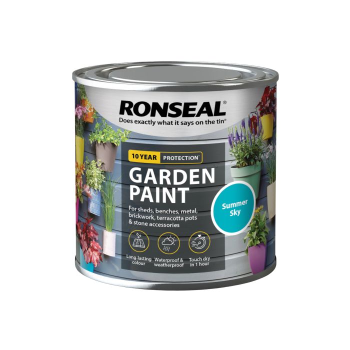 Picture of Ronseal 250ml  Garden Paint Summer Sky