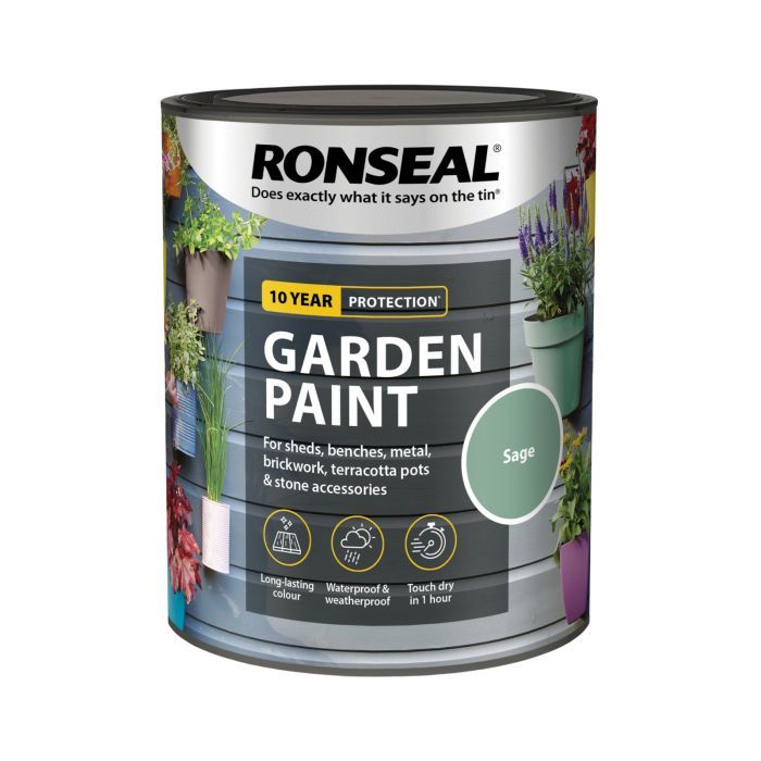 Picture of Ronseal 750ml Garden Paint Sage