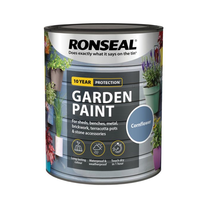 Picture of Ronseal 750ml Garden Paint Cornflower