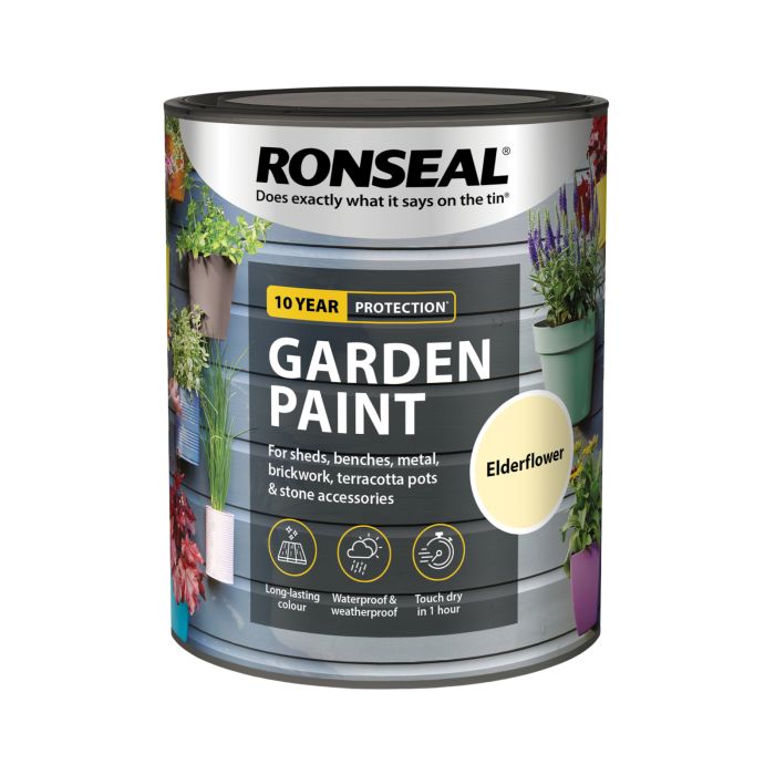 Picture of Ronseal 750ml Garden Paint Elderflower