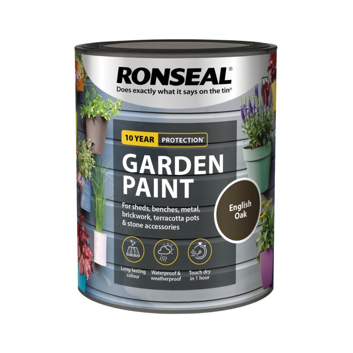 Picture of Ronseal 750ml Garden Paint English Oak
