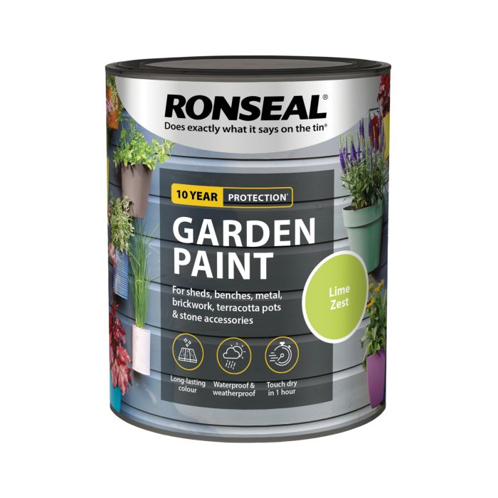 Picture of Ronseal 750ml Garden Paint Lime Zest