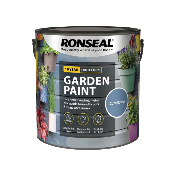 Picture of Ronseal 2.5ltr  Garden Paint Cornflower