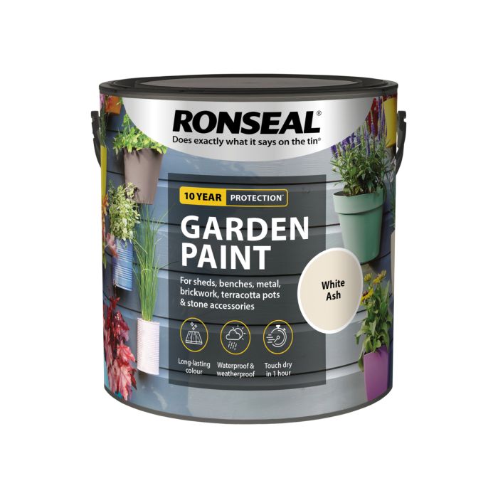 Picture of Ronseal 2.5ltr  Garden Paint White Ash