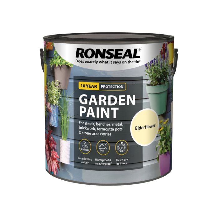 Picture of Ronseal 2.5ltr  Garden Paint Elderflower