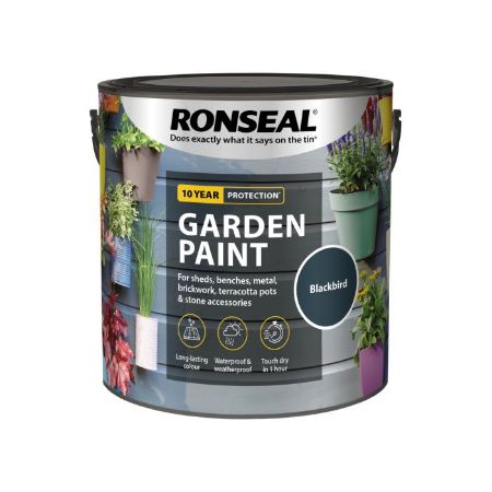 Picture of Ronseal 2.5ltr  Garden Paint Blackbird