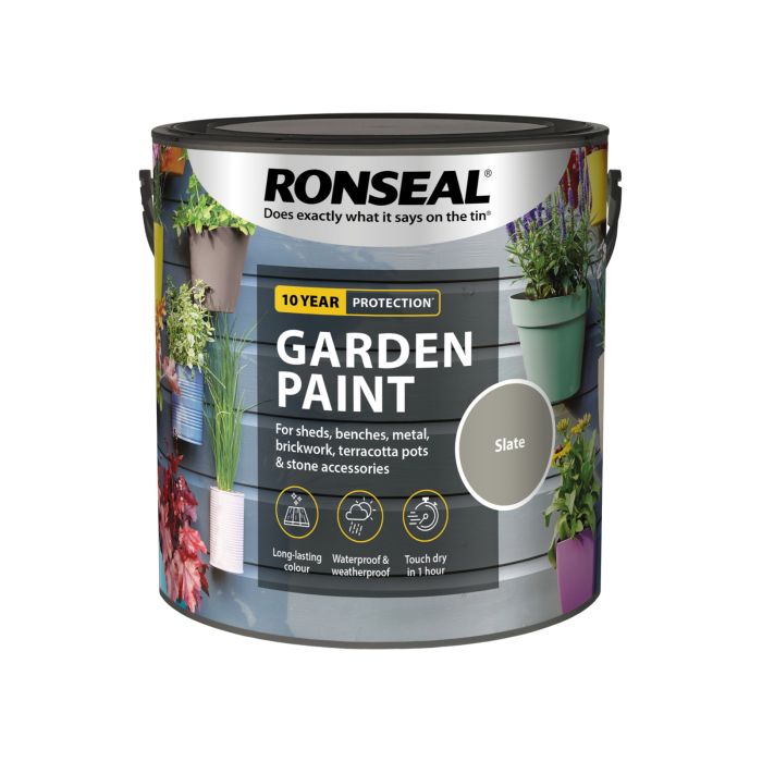 Picture of Ronseal 2.5ltr  Garden Paint Slate