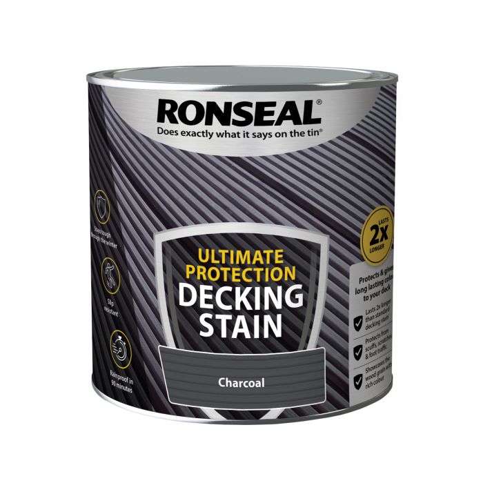Picture of Ronseal 2.5ltr Ultimate Protecton Deck Stain Charcoal