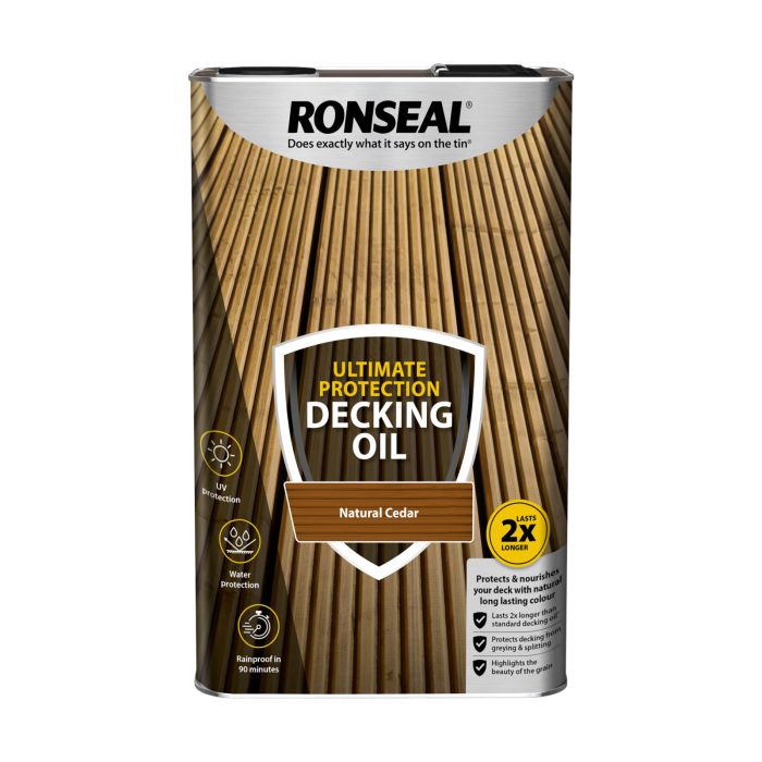 Picture of Ronseal 5ltr Ultimate Protection Decking Oil Natural Cedar