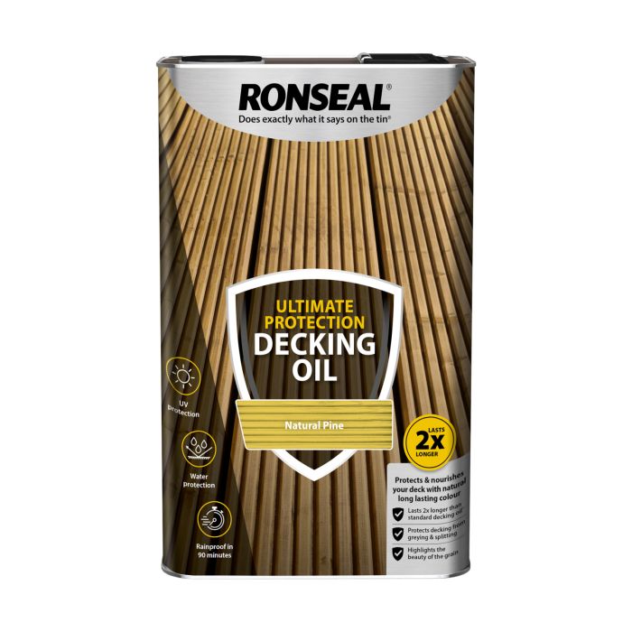 Picture of Ronseal 5ltr Ultimate Protection Decking Oil Natural Pine