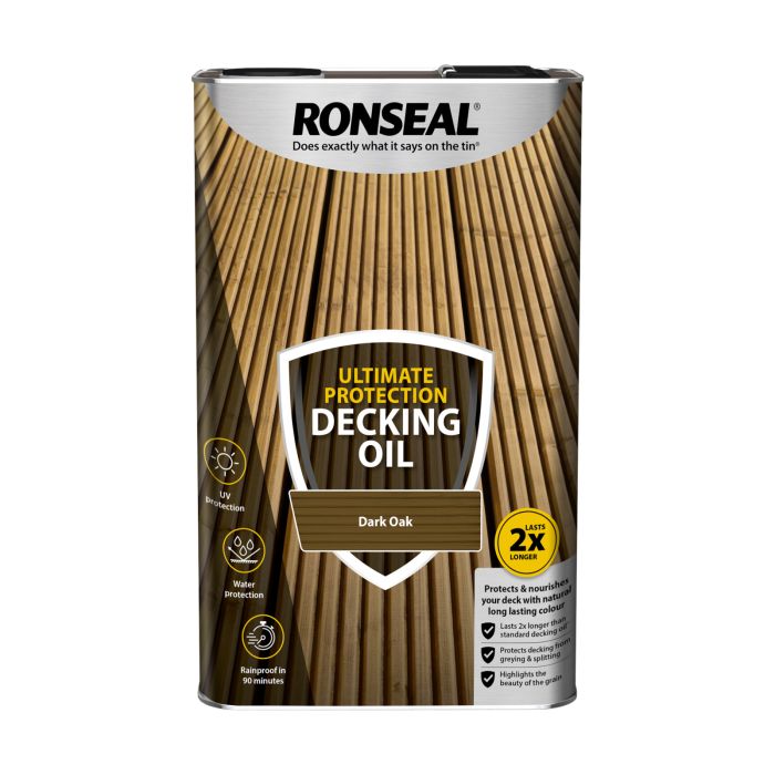 Picture of Ronseal 5ltr Ultimate Protection Decking Oil Dark Oak
