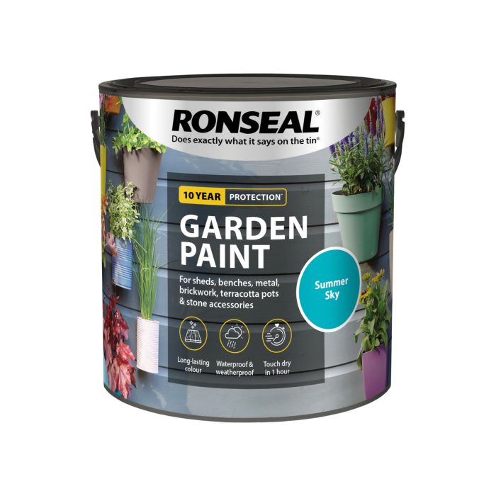 Picture of Ronseal 2.5ltr  Garden Paint Summer Sky
