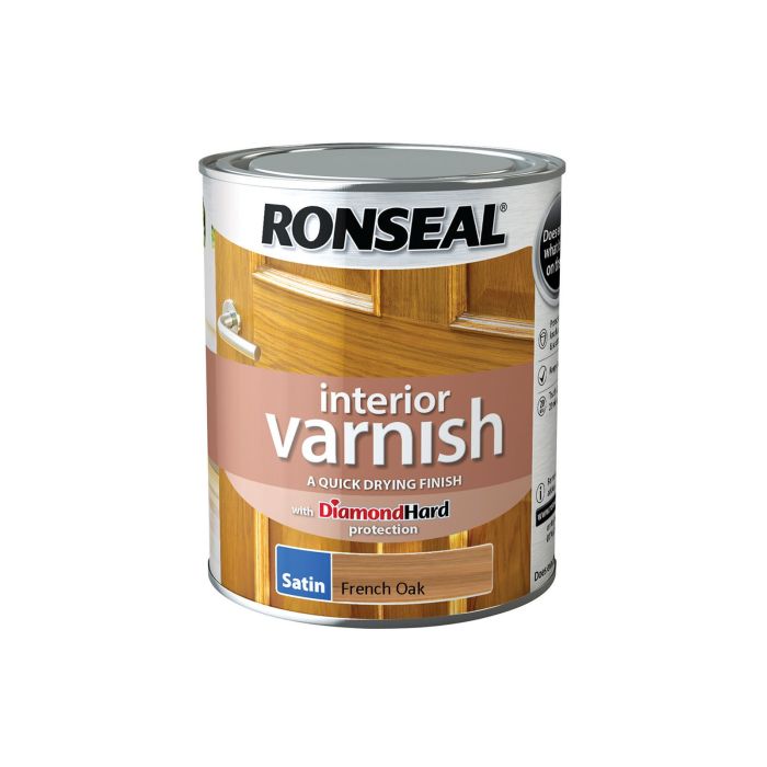 Picture of Ronseal 750ml Diamond Hard Interior Varnish French Oak