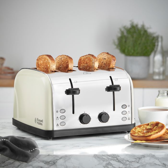 Picture of Russell Hobbs Colours Plus 4 Slice Toaster Cream