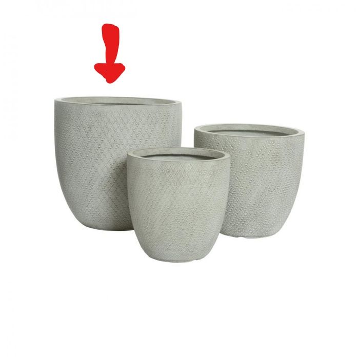 Picture of Fibreclay Large Planter Grey
