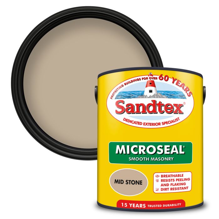 Picture of 5lt Sandtex Microseal Smooth Masonry Mid Stone