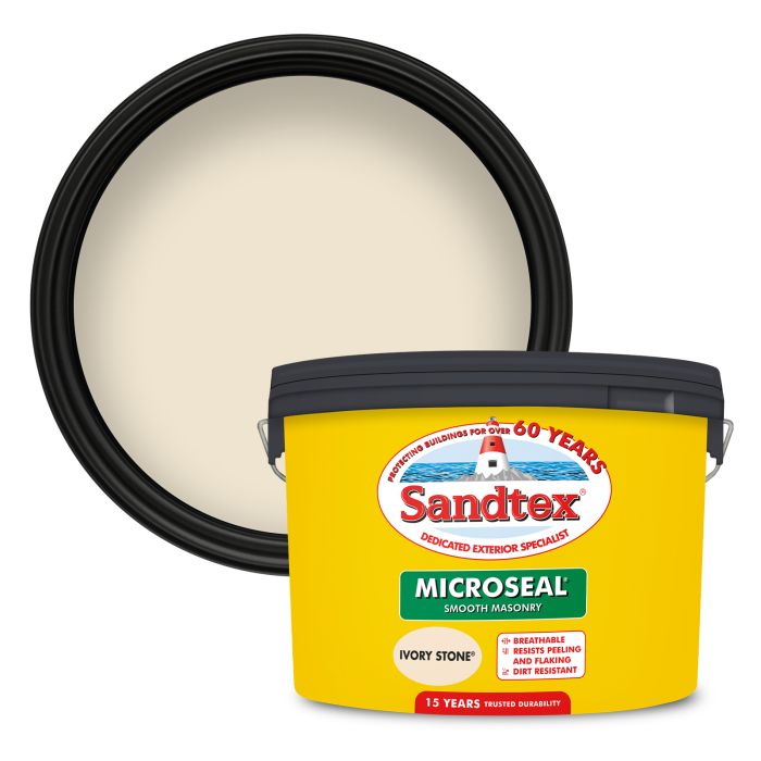 Picture of 10lt Sandtex Microseal Smooth Masonry Ivory Stone