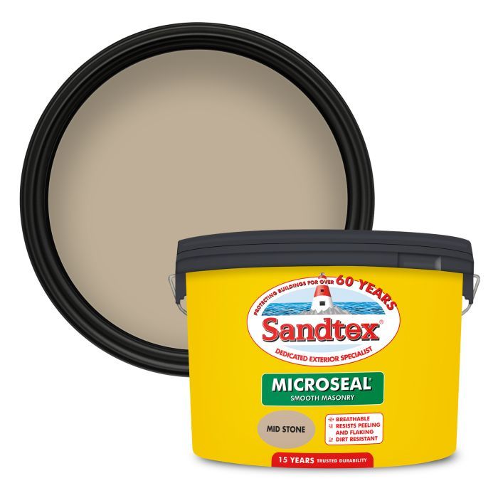 Picture of 10lt Sandtex Microseal Smooth Masonry Mid Stone