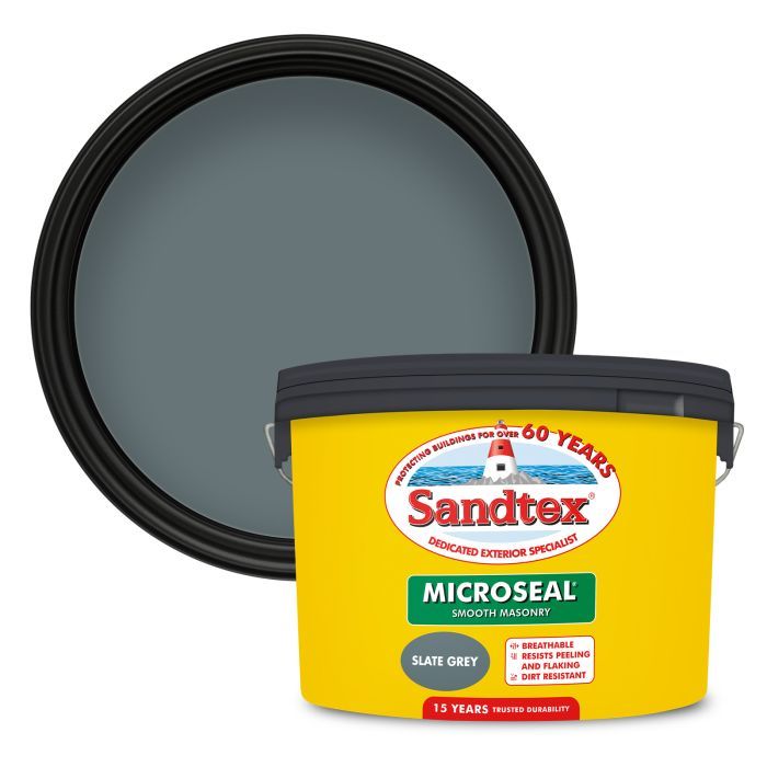 Picture of 10lt Sandtex Microseal Smooth Masonry Slate Grey