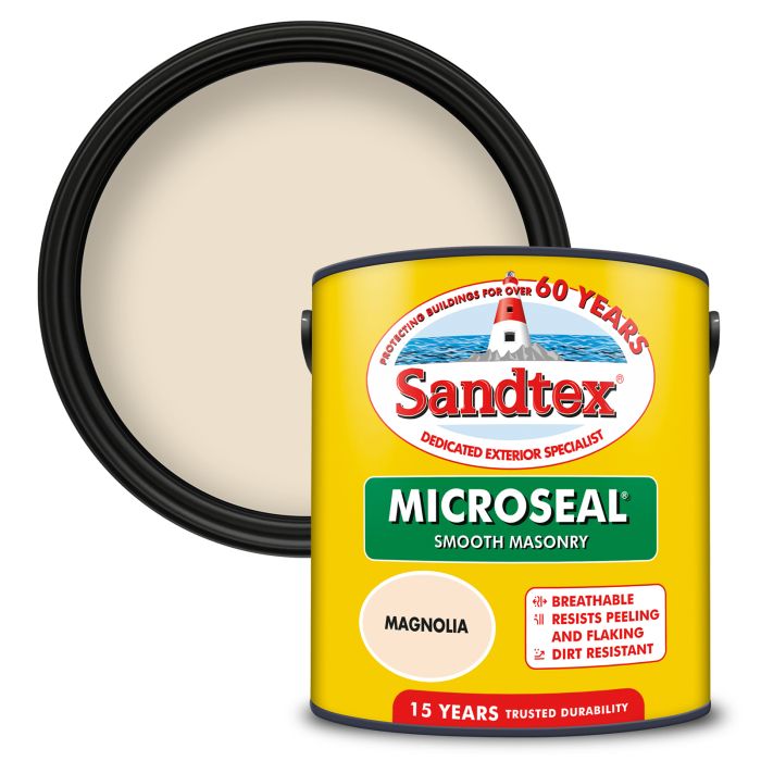 Picture of 2.5lt Sandtex Microseal Smooth Masonry Magnolia