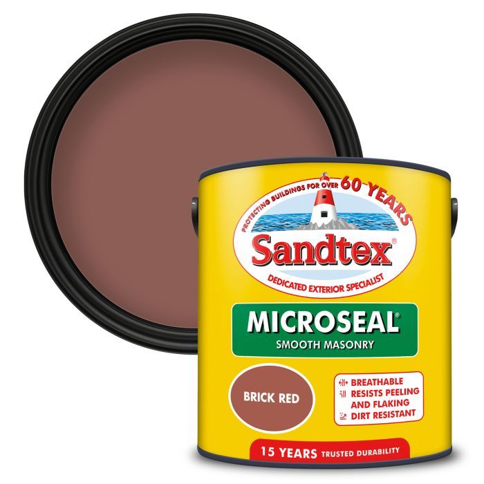 Picture of 2.5lt Sandtex Microseal Smooth Masonry Brick Red