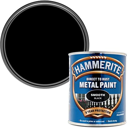 Picture of 750ml Hammerite Metal Paint Smooth Black