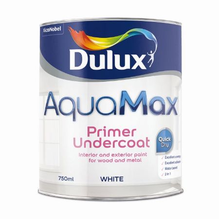 Show details for 750ml Dulux Aquamax Primer Undercoat White Picture of 750ml Dulux Aquamax Primer Undercoat White