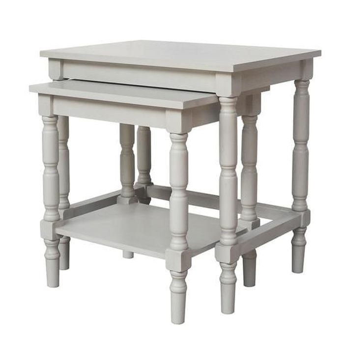 Picture of Lincoln Set of 2 Nesting Tables Subtle Grey
