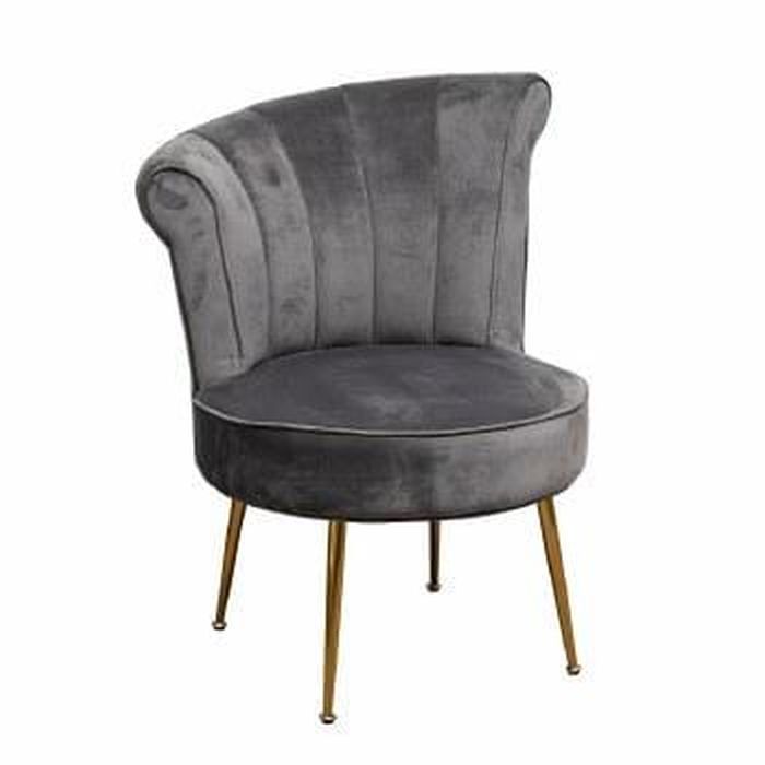 Picture of Grey Velvet Chair