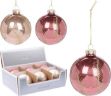 Picture of Christmas Ball 12cm Leaf Decoration 1 of 2 Assorted