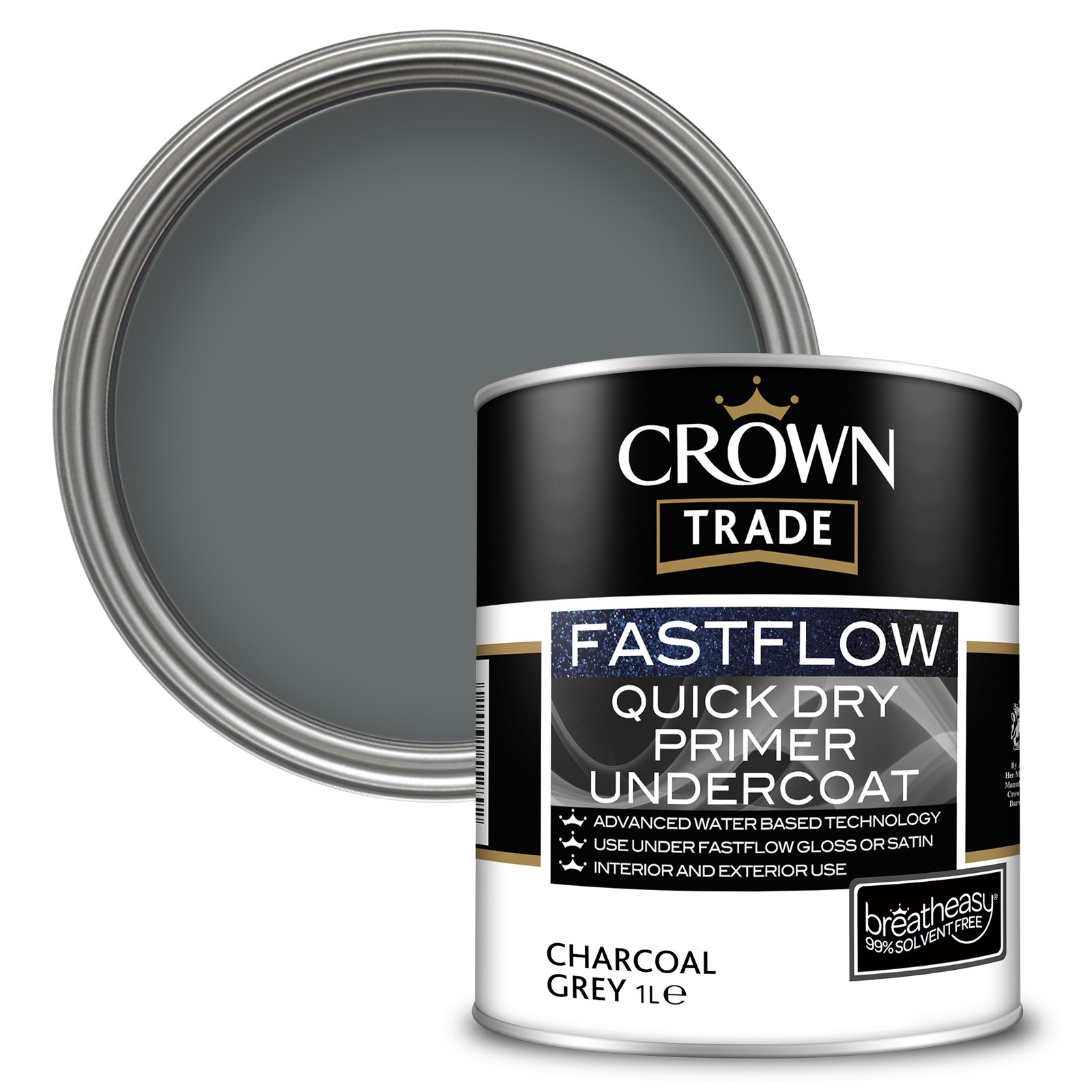 Picture of 1lt Fastflow Quick drying Primer/ Undercoat Char Grey