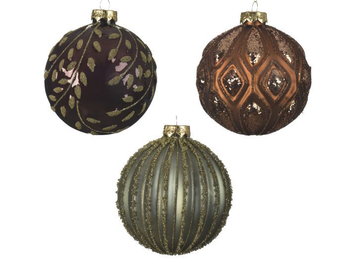Picture of Baubles Red/Green 1 of 3 Assorted