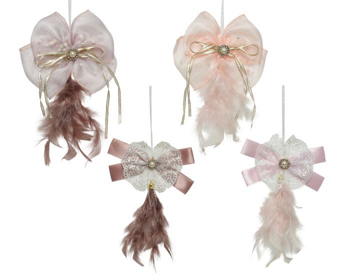 Picture of Bow Polyester With Pearl And Ribbon