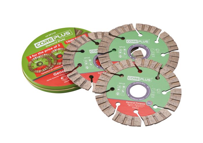 Picture of Xms23dblades 3 Pce 115mm Diamond Blade Set