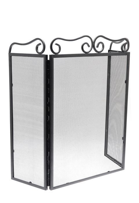 Picture of 28" 3panel Fire Screen Black Finished Sl9846