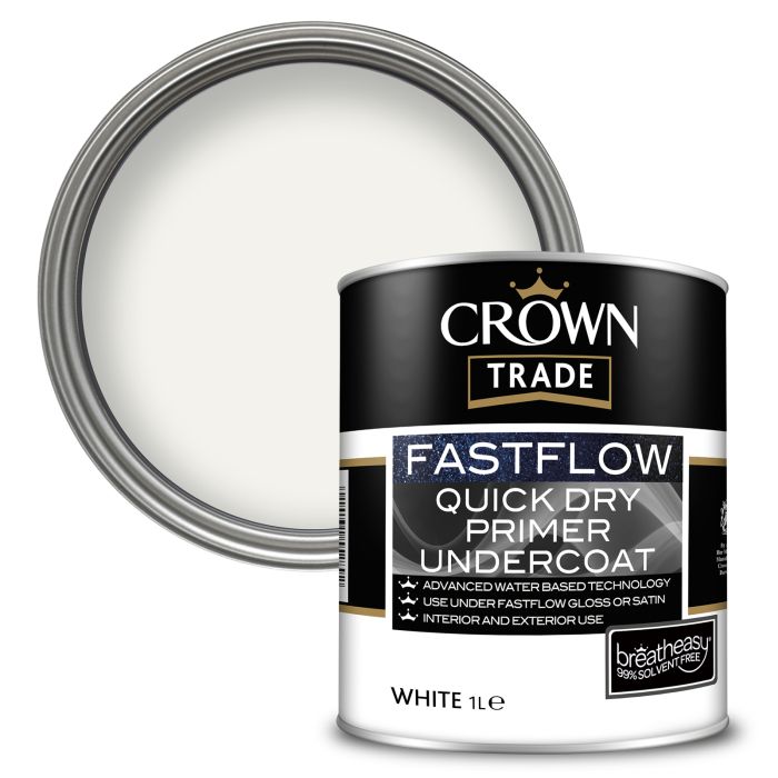 Picture of 1ltr Crown Fastflow Quick Drying Undercoat White