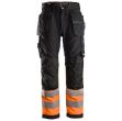 Picture of 62330455156 Allroundwork Black Orange Hi Vis Trousers Size 156
