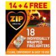 Picture of Zip Wrapped Firelighters 14+4 Free Hod0157