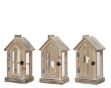 Picture of Lantern Firwood House Natural 3 Assorted