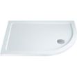 Picture of Offset Quadrant Tray White Left hand