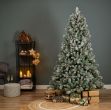 Picture of Frosted Windham Spruce 8ft Green and White