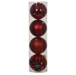 Picture of Christmss Red Shatter Proof Bauble 4 Pack
