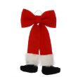Picture of 62cm Red Velvet Santa Legs Bow