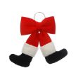 Picture of 30cm Red Velvet Santa Legs Bow