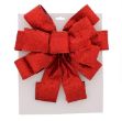 Picture of 78cm Red Glitter Tree Topper Bow