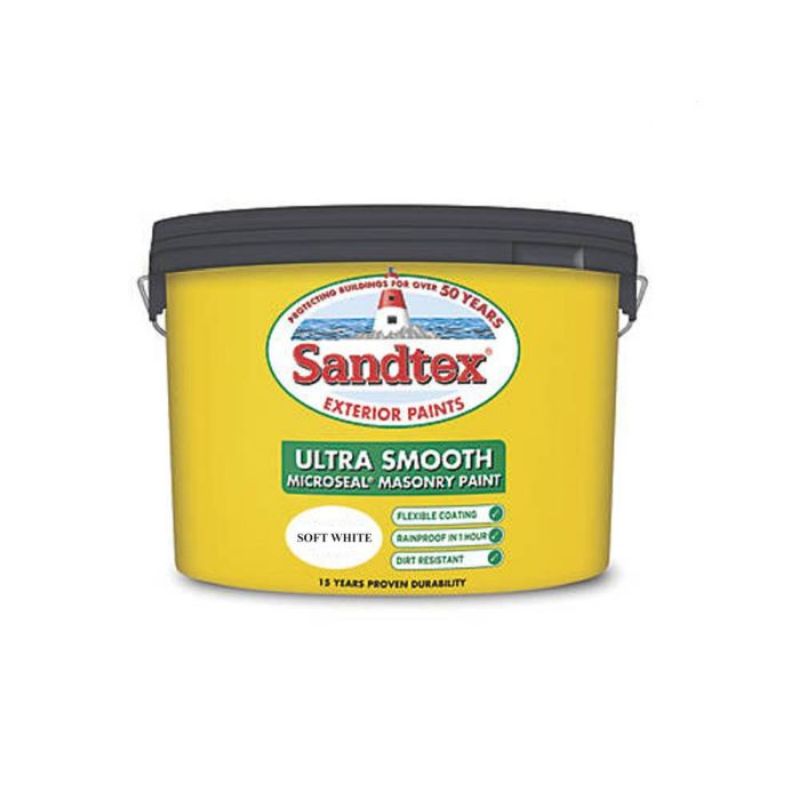 Topline Doyles.10lt Sandtex Microseal Smooth Masonry Soft White