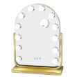 Picture of Hollywood Bulb Arch Vanity Mirror Gold
