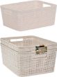Picture of Set Of 2 Polypropylene Baskets 2 245x190x100mm