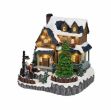 Picture of Lumineo LED Winter Lodge Scene with Christmas Tree