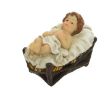 Picture of 590071 Nativity polyresin st.baby painting mu
